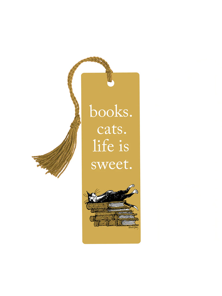 Books. Cats. Life is Sweet. bookmark - BookRicans